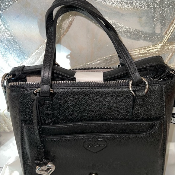 Brighton Bennett Snappy  satchel with snappy flap with insert NWT - Picture 7 of 16
